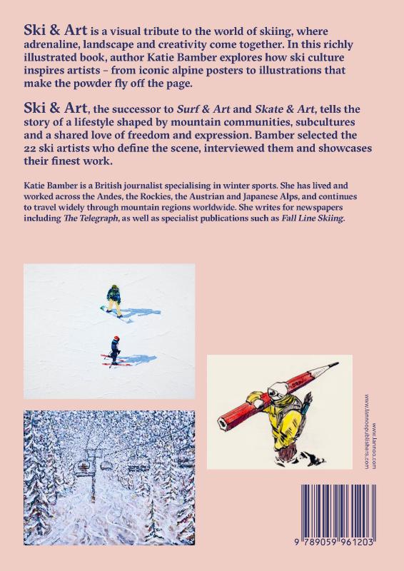 Achterkant van Ski & Art