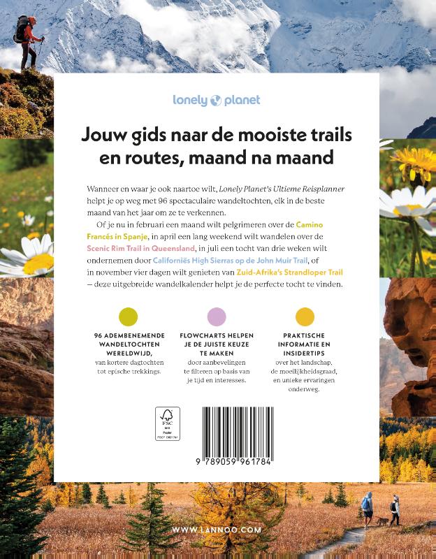 Achterkant van Ultieme Reisplanner - Hiking, Trekking, Walking