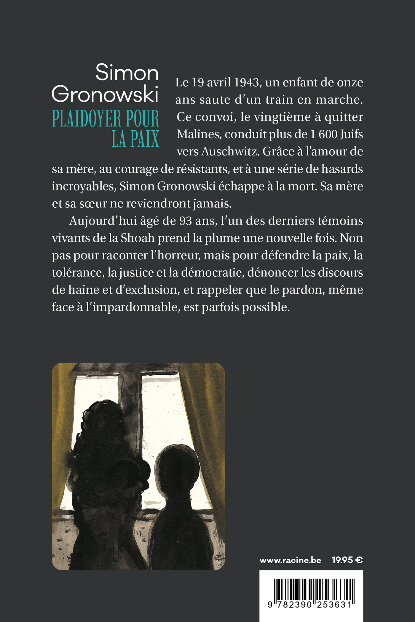 Achterkant van Plaidoyer pour la paix