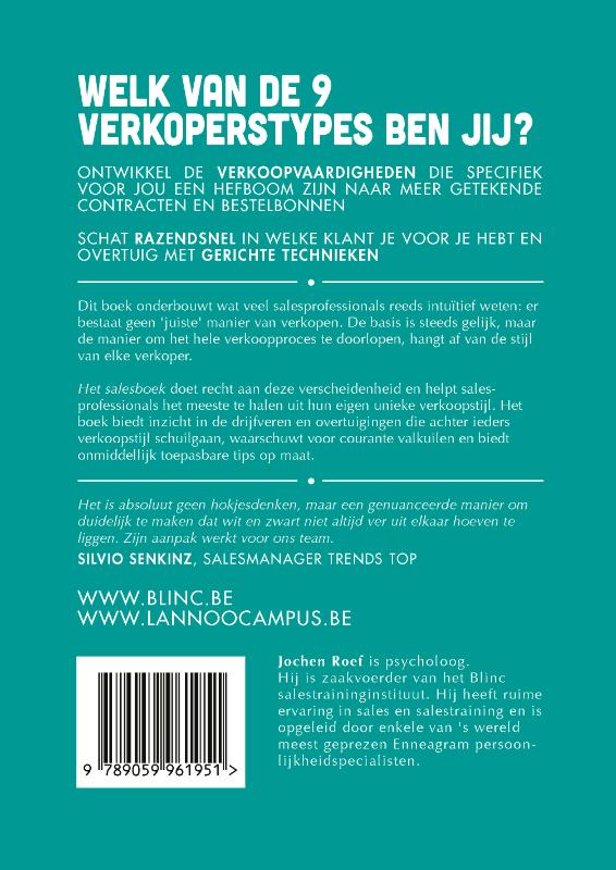Achterkant van Het salesboek