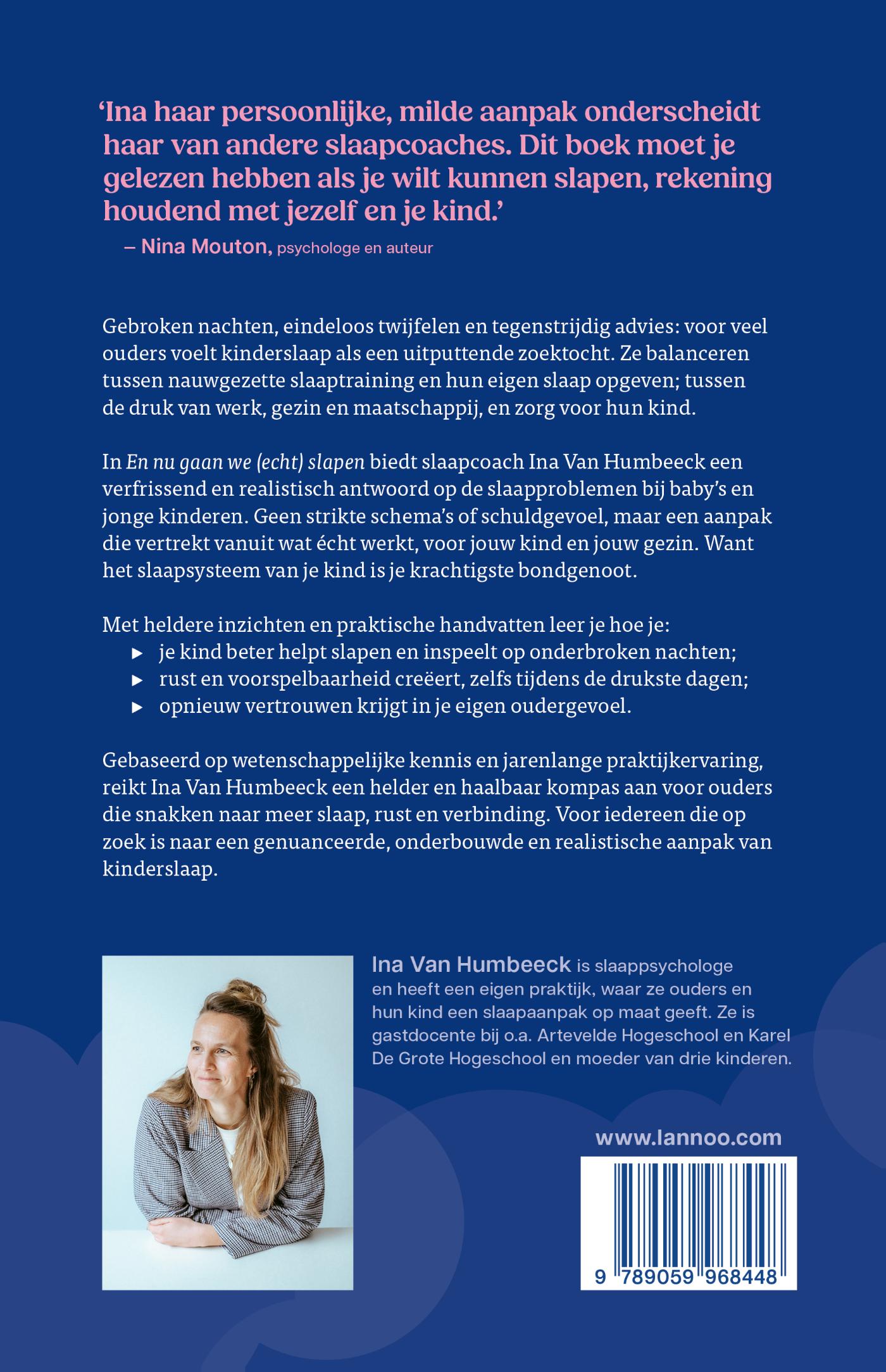 Achterkant van En nu gaan we (echt) slapen