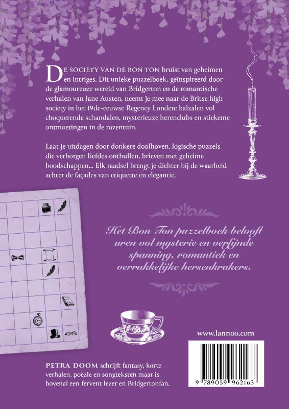 Achterkant van Het bon ton puzzelboek
