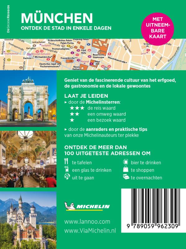 Achterkant van Michelin Reisgids Short Break München