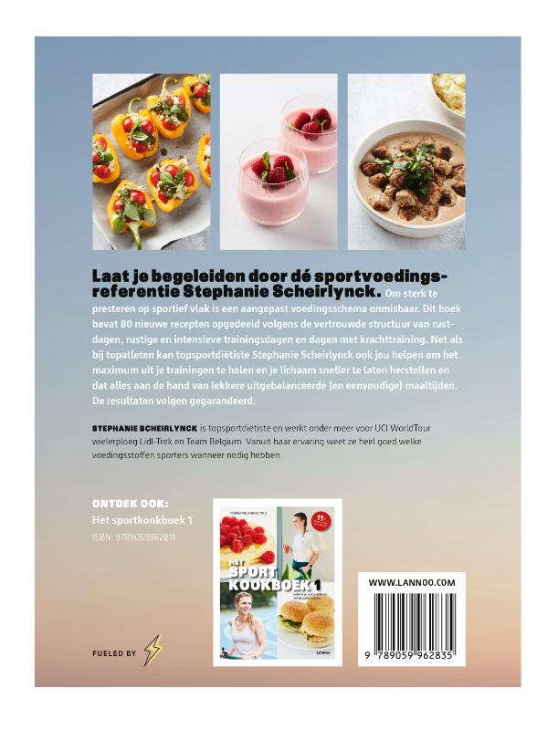 Achterkant van Het sportkookboek 2