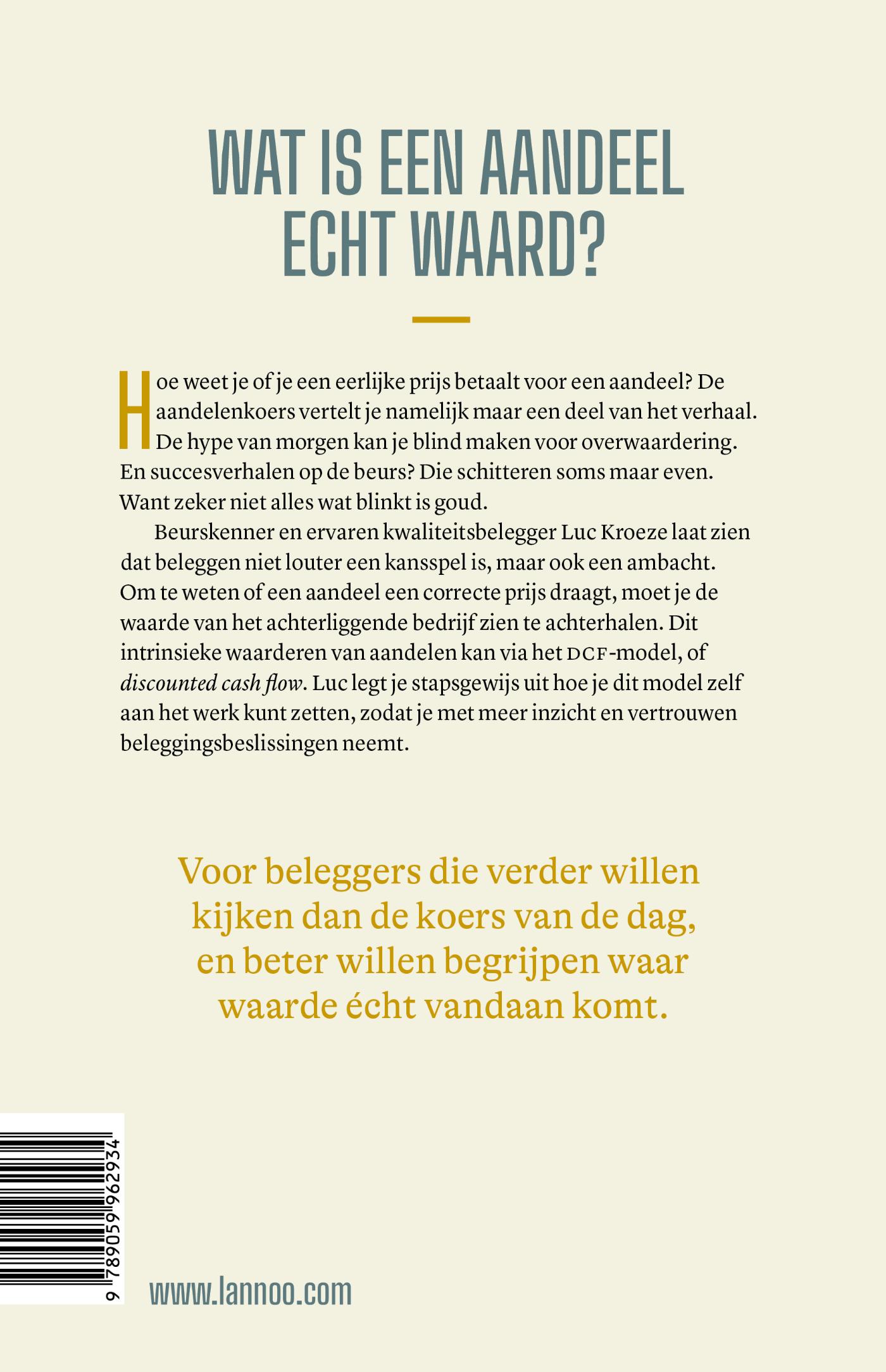 Achterkant van Niet alles wat blinkt is goud
