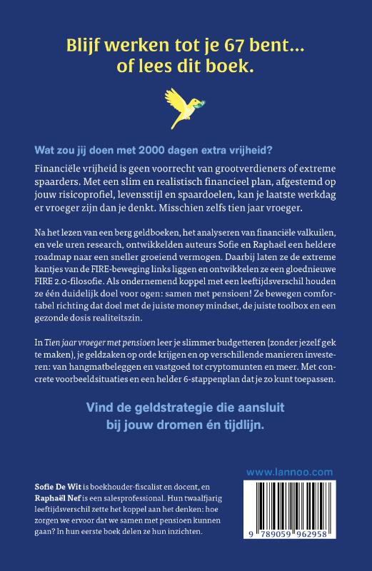 Achterkant van Tien jaar vroeger met pensioen