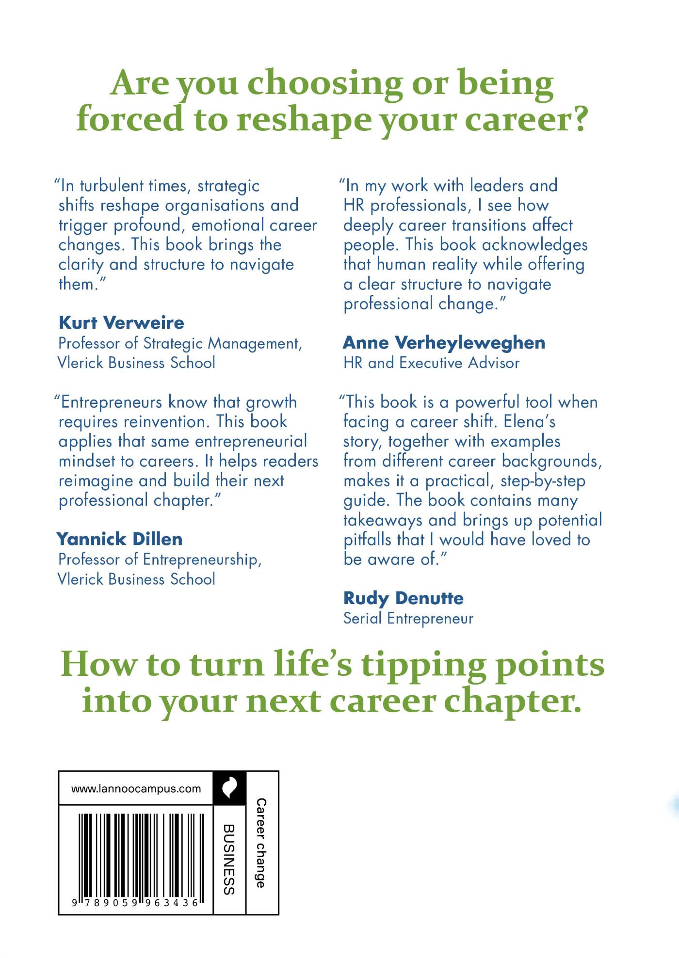 Achterkant van Reshape Your Career