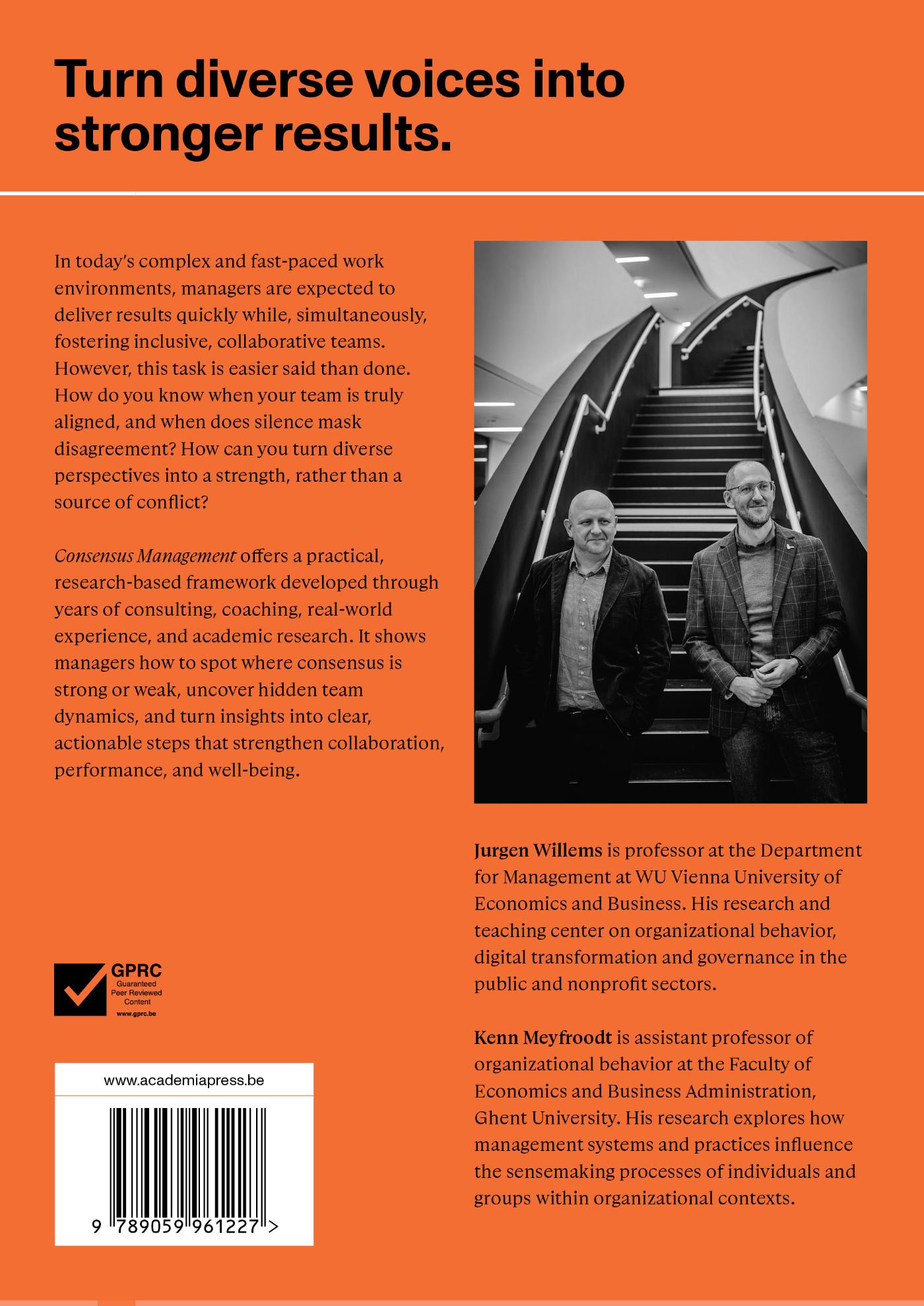 Achterkant van Consensus management
