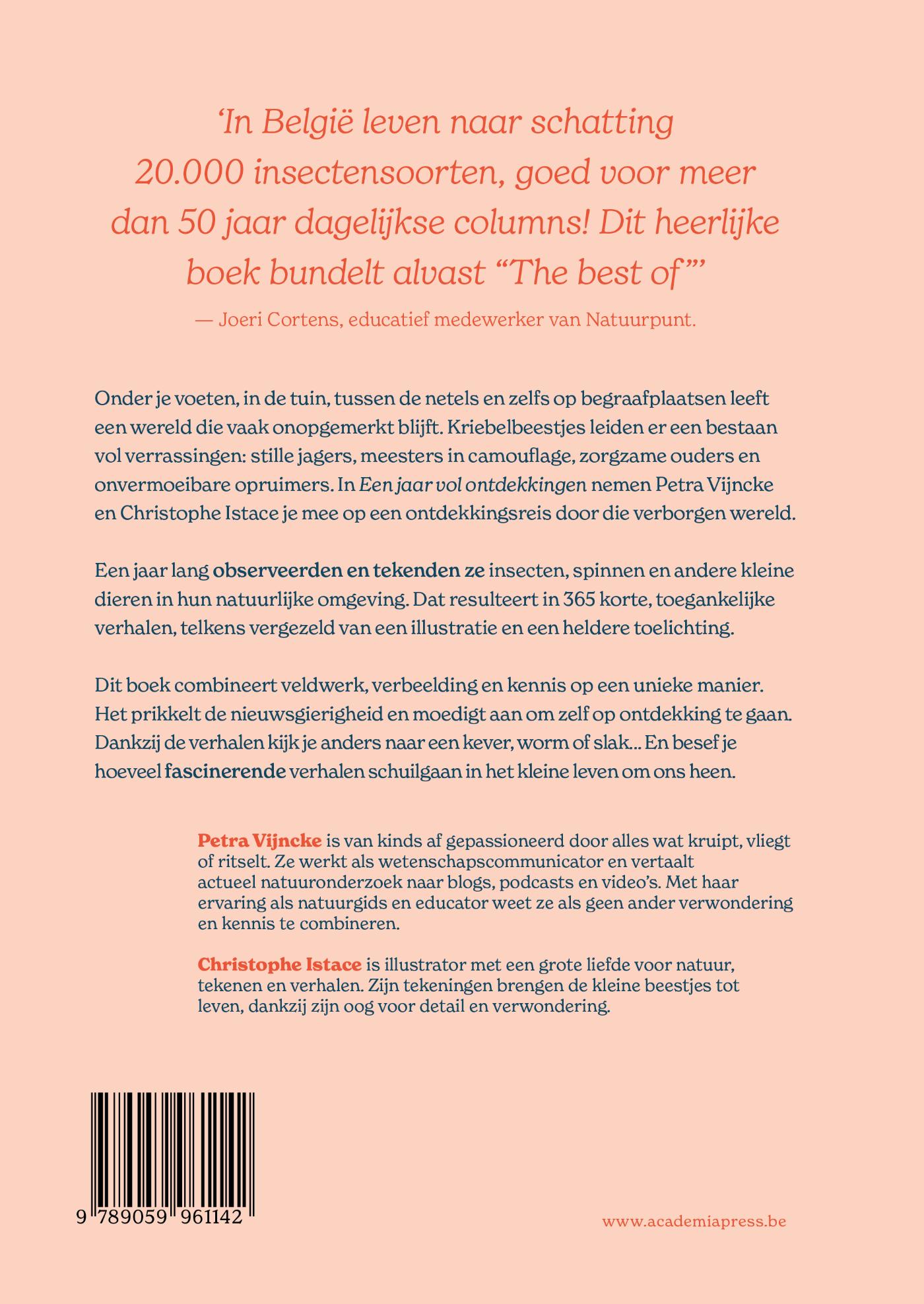 Achterkant van Een jaar vol ontdekkingen