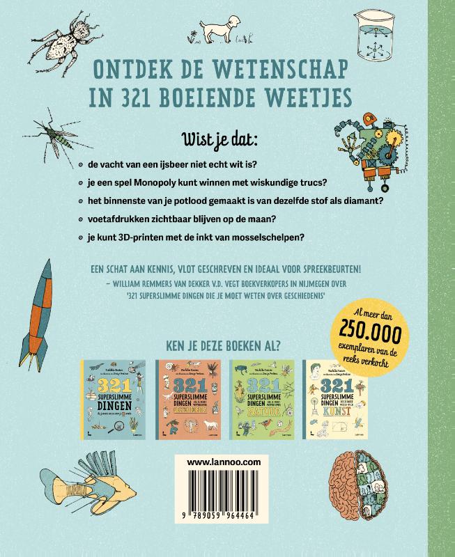 Achterkant van 321 superslimme dingen die je moet weten over wetenschap