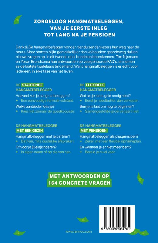 Achterkant van Hangmatbelegger voor het leven