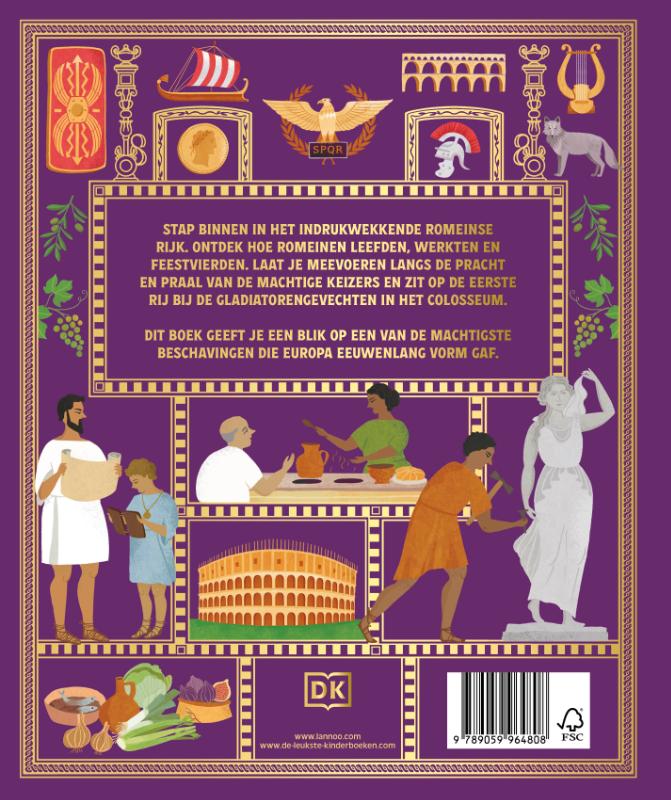 Achterkant van Het oude Rome