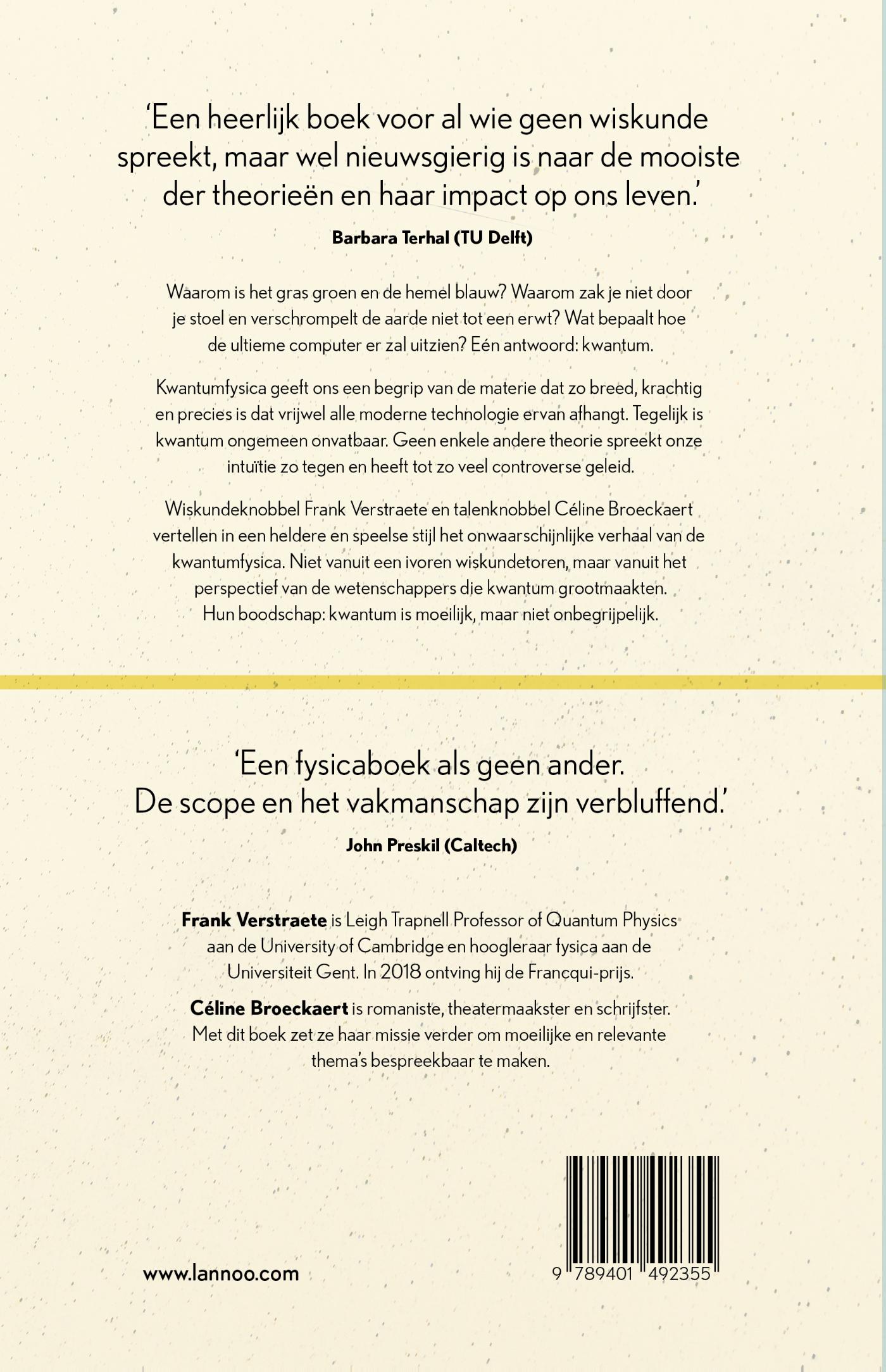 Achterkant van Waarom niemand kwantum begrijpt