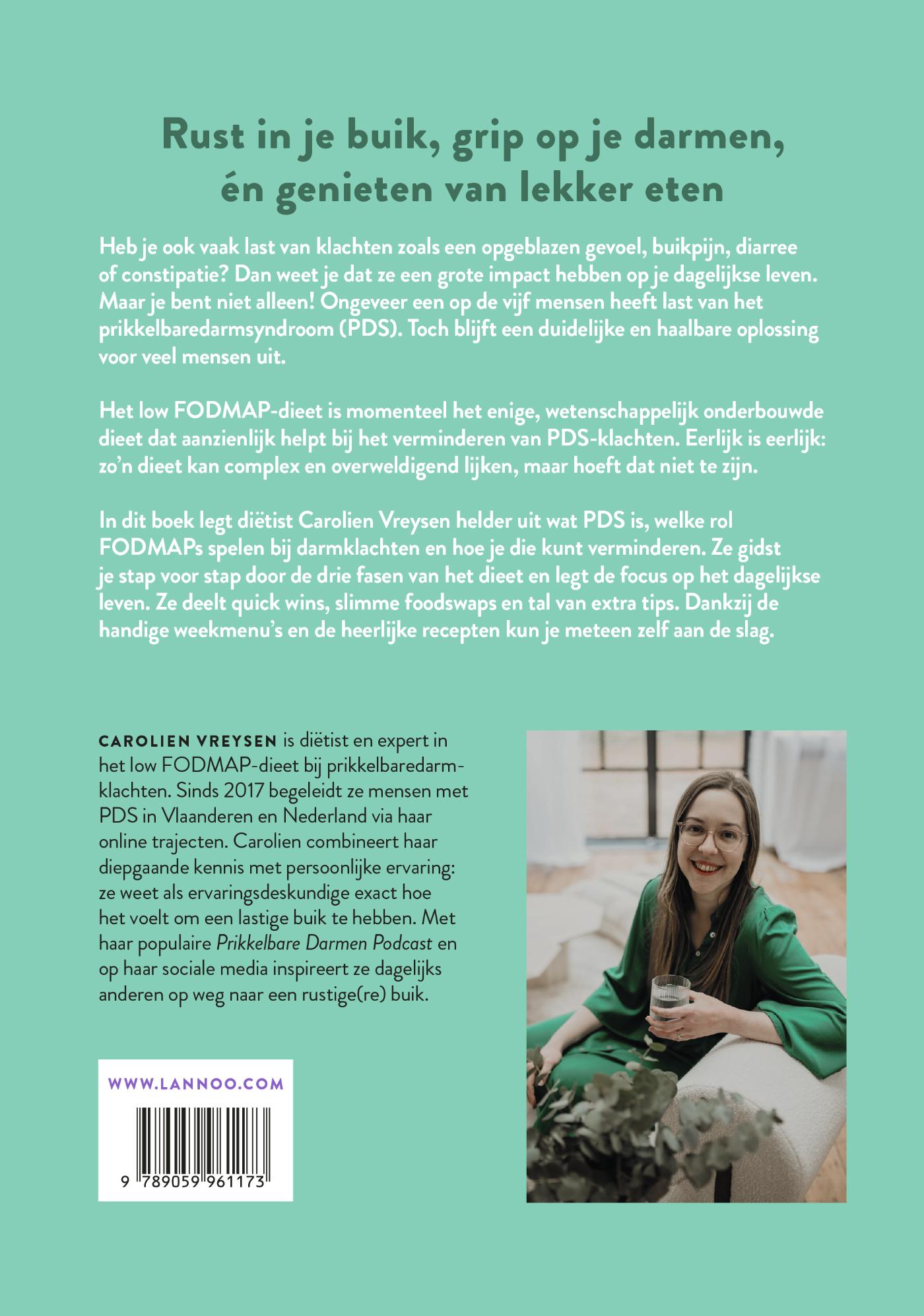 Achterkant van Het low FODMAP plan