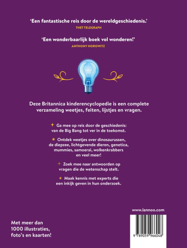 Achterkant van De Britannica Kinderencyclopedie