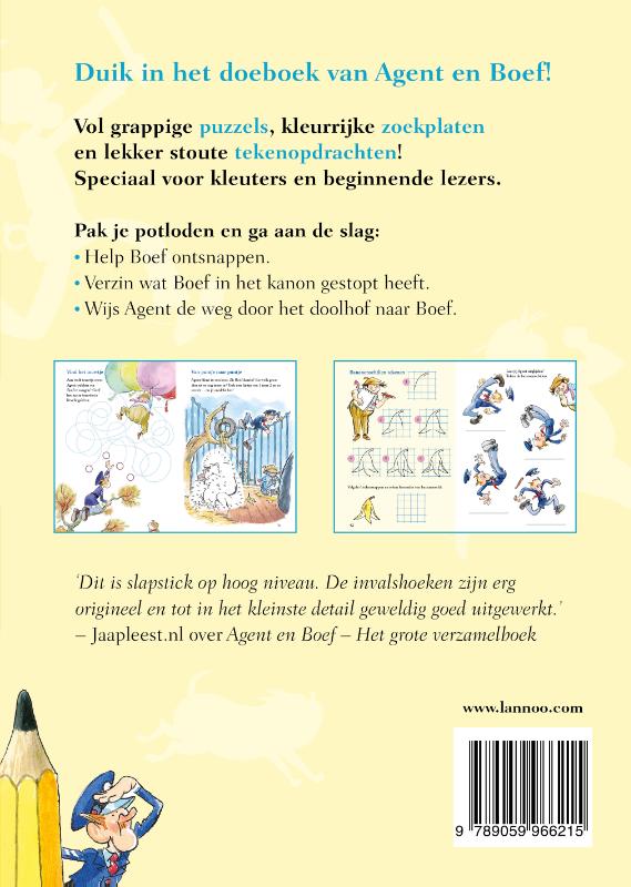Achterkant van Agent en Boef Doeboek