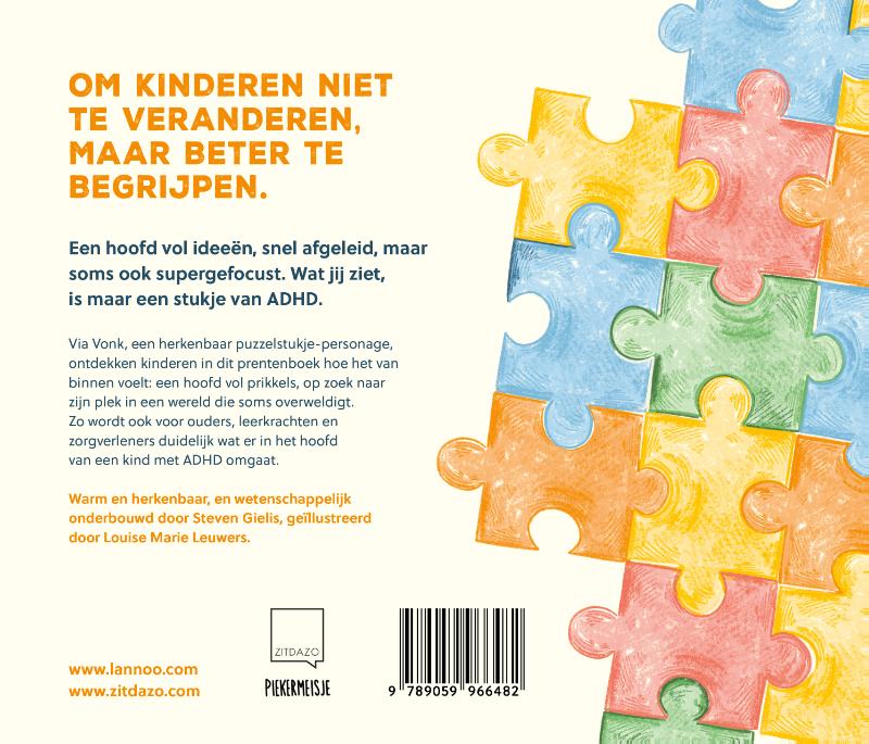 Achterkant van Wat jij ziet, is maar een stukje van ADHD