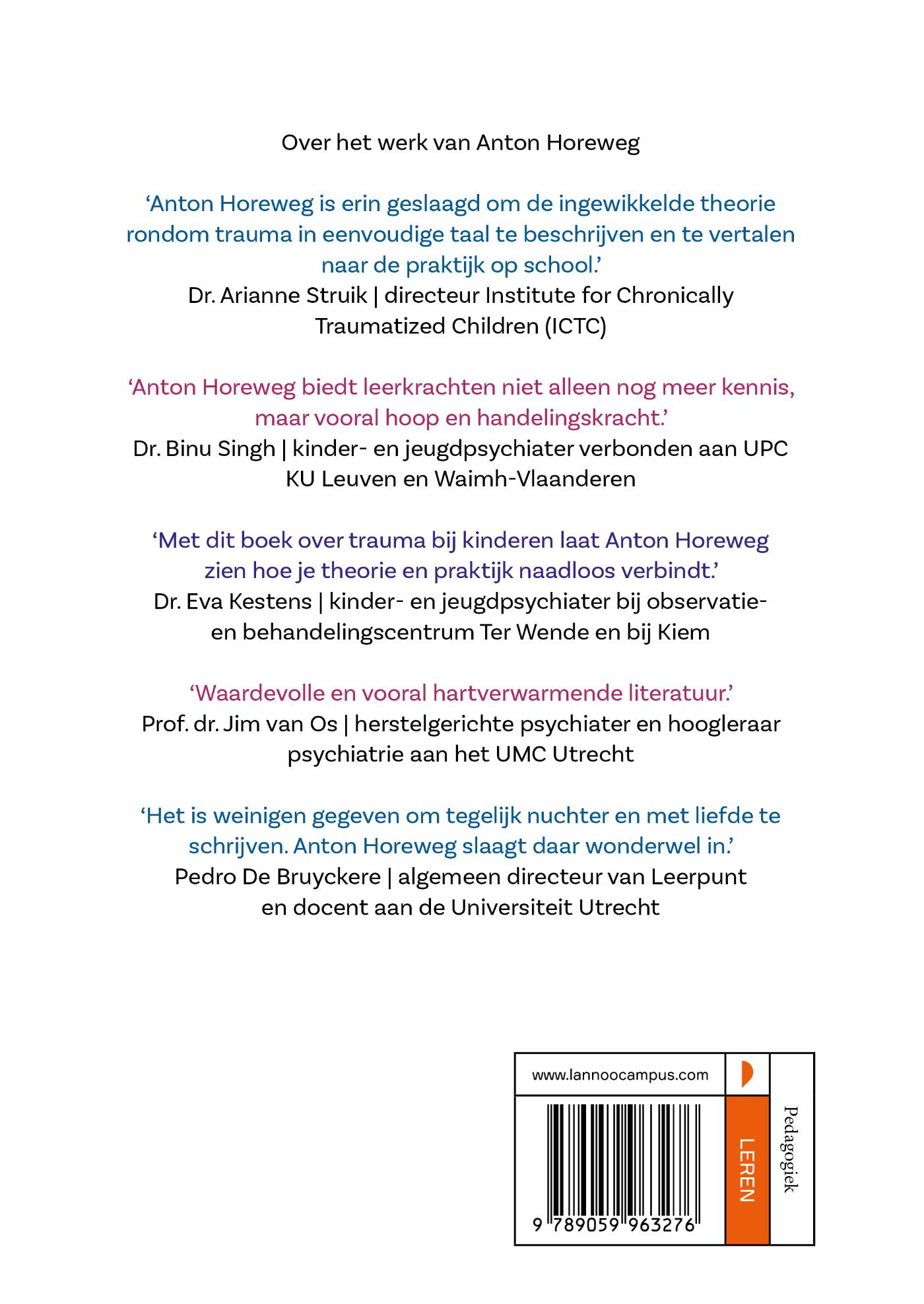 Achterkant van De traumasensitieve school