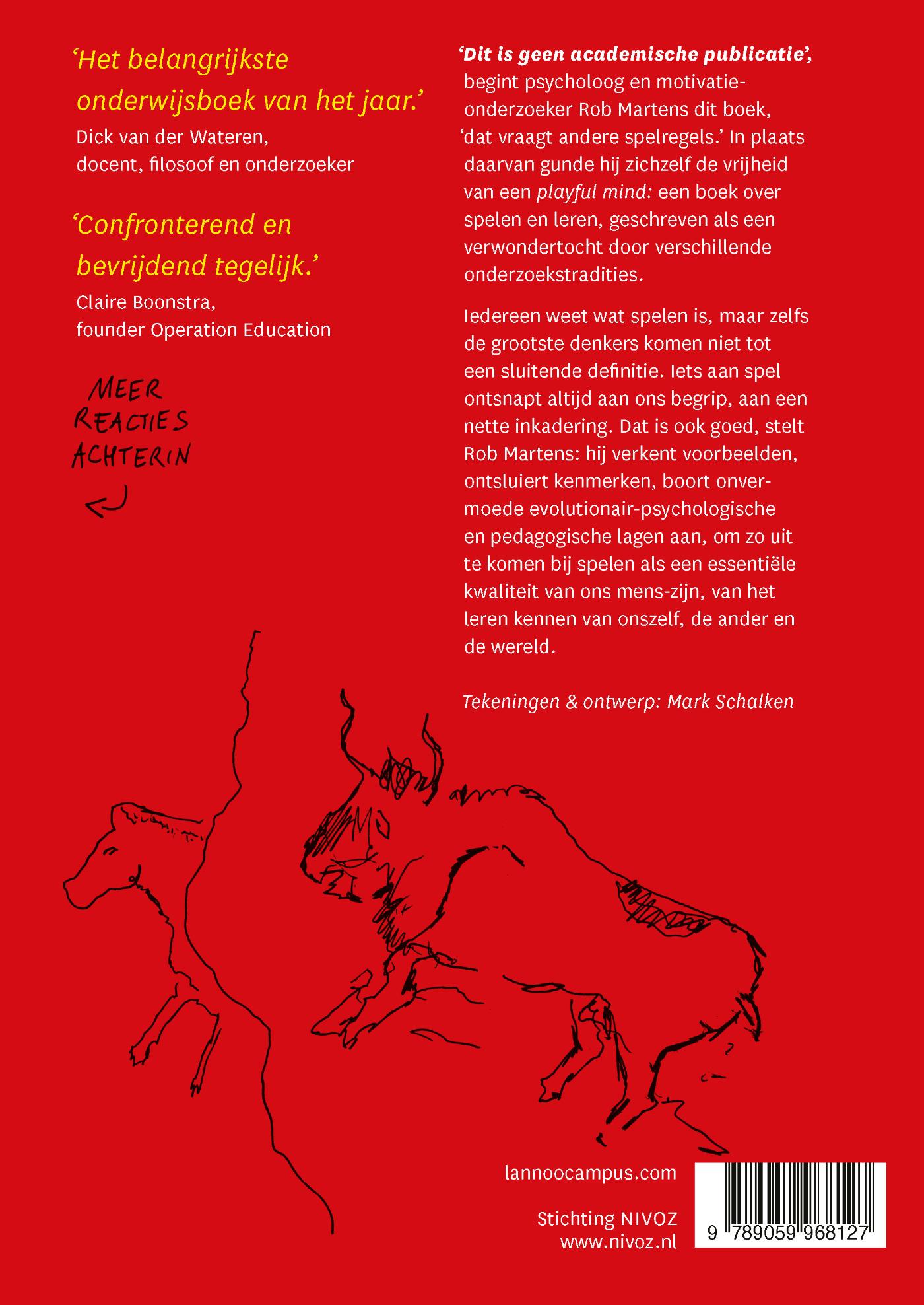Achterkant van We moeten spelen