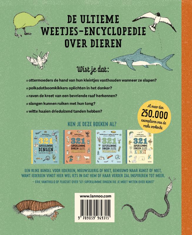 Achterkant van 321 superslimme dingen die je moet weten over dieren