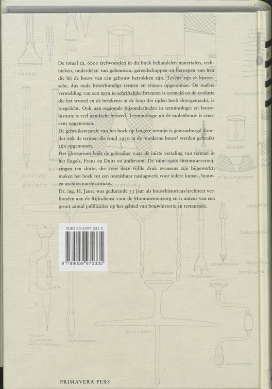 Achterkant van Bouwkundige termen