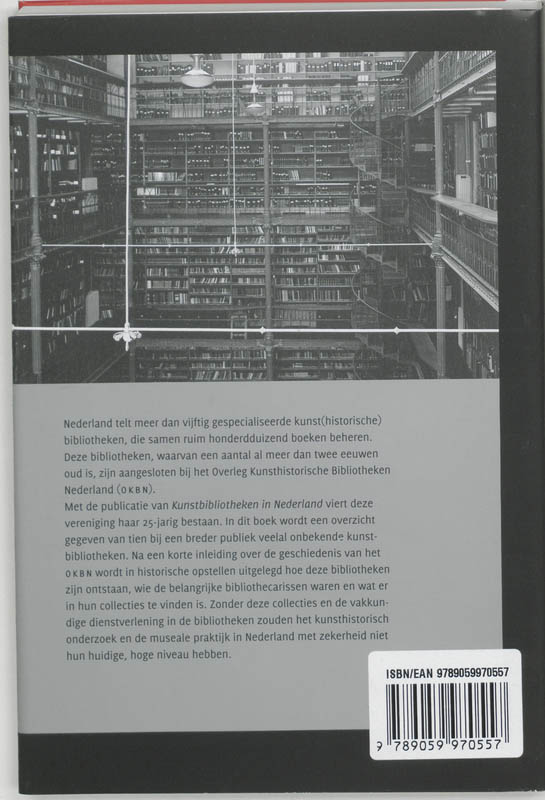 Achterkant van Kunstbibliotheken in Nederland