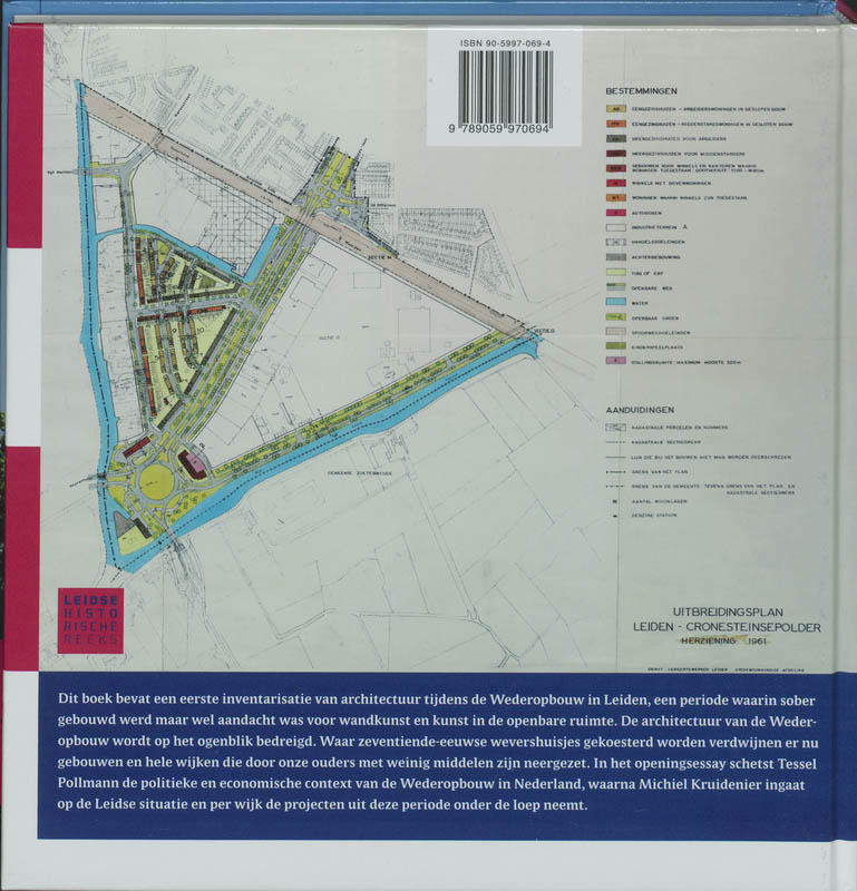 Achterkant van De wederopbouw in Leiden