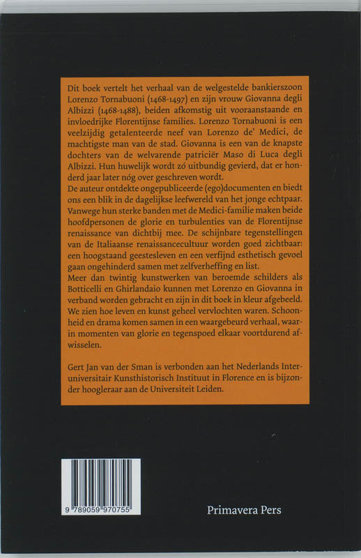 Achterkant van Lorenzo & Giovanna