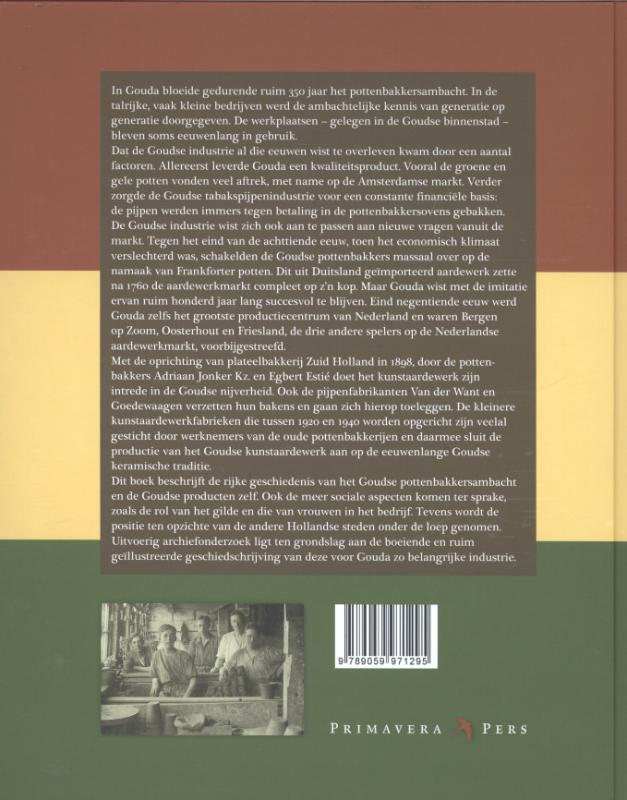 Achterkant van De pottenbakkers van Gouda 1570-1940
