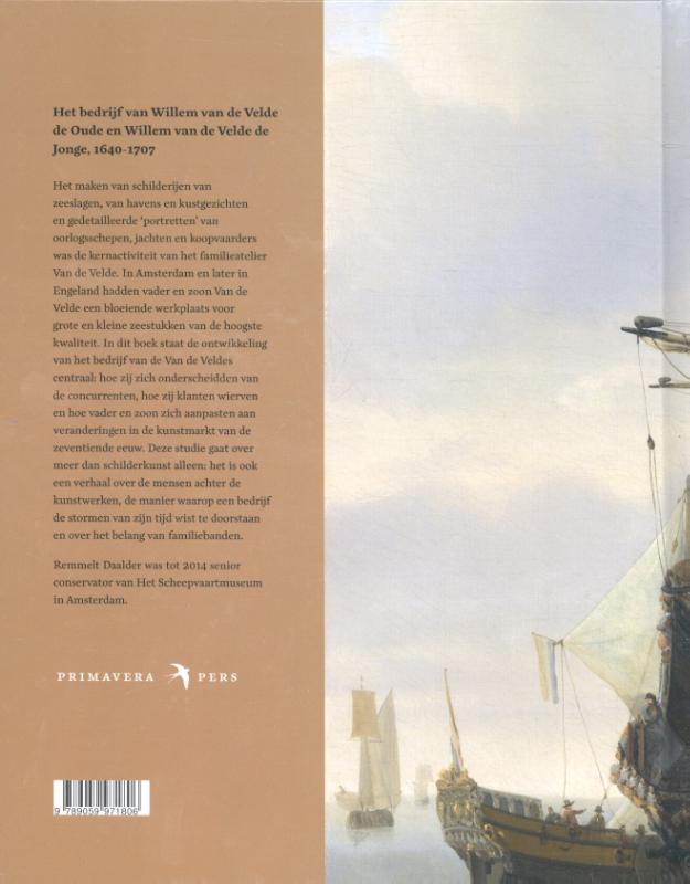 Achterkant van Van de Velde en zoon, zeeschilders