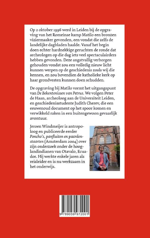 Achterkant van De bekentenissen van Petrus