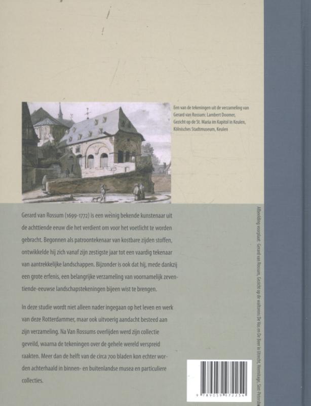 Achterkant van De Rotterdamse landschapstekenaar Gerard van Rossum (1699-1772) en zijn verzameling van voornamelijk zeventiende-eeuwse landschapstekeningen