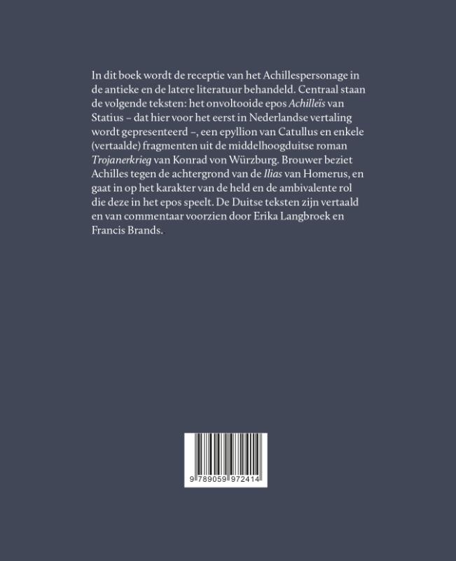Achterkant van De held van het verhaal