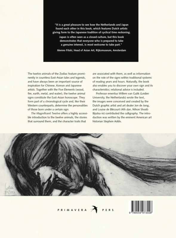 Achterkant van The Magnificent Twelve. Japanese Calligraphy and Artwork on the Theme of the Zodiac
