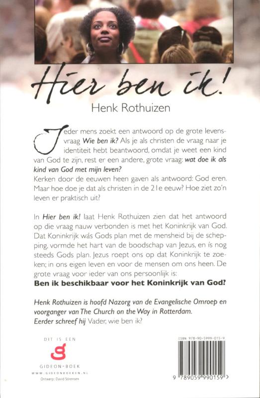 Achterkant van Hier ben ik!