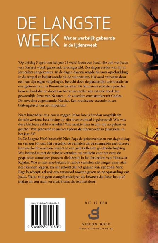 Achterkant van De langste week