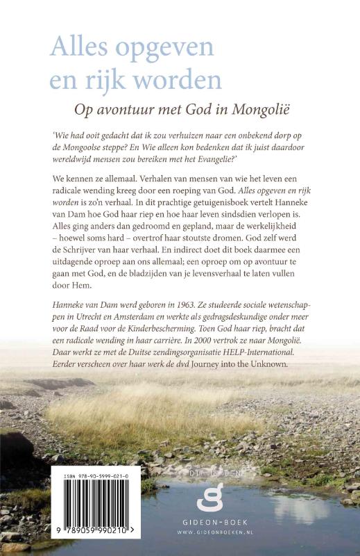 Achterkant van Alles opgeven en rijk worden