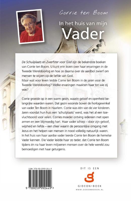 Achterkant van In het huis van mijn vader
