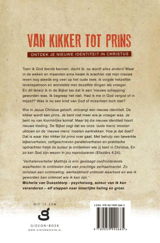 Achterkant van Van kikker tot prins