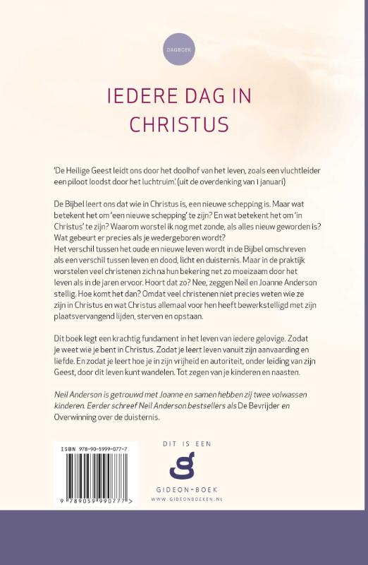 Achterkant van Iedere dag in Christus