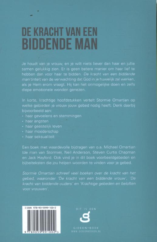 Achterkant van De kracht van een biddende man