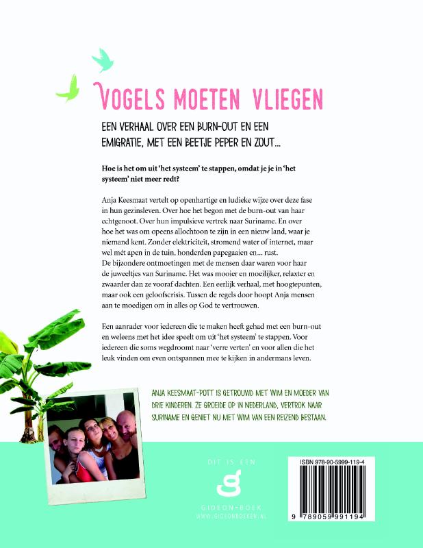 Achterkant van Vogels moeten vliegen