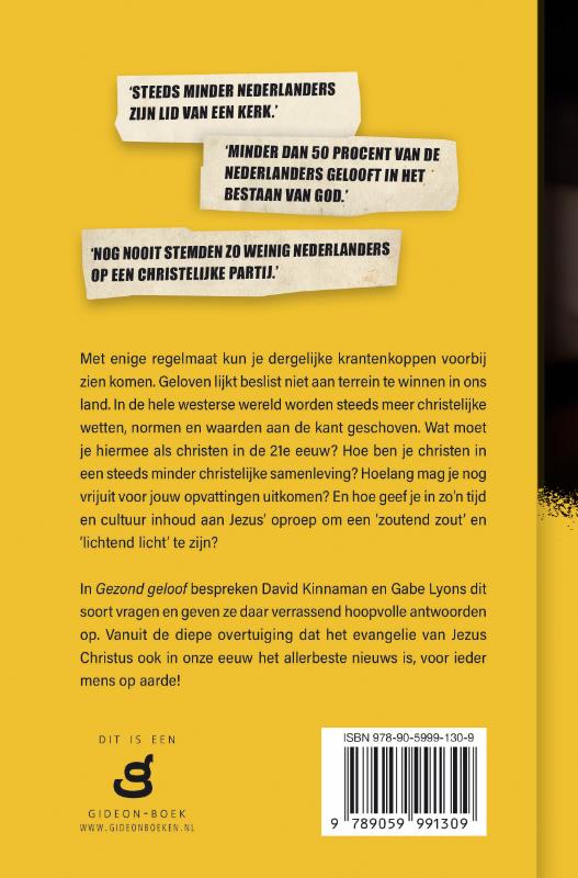 Achterkant van Gezond geloof