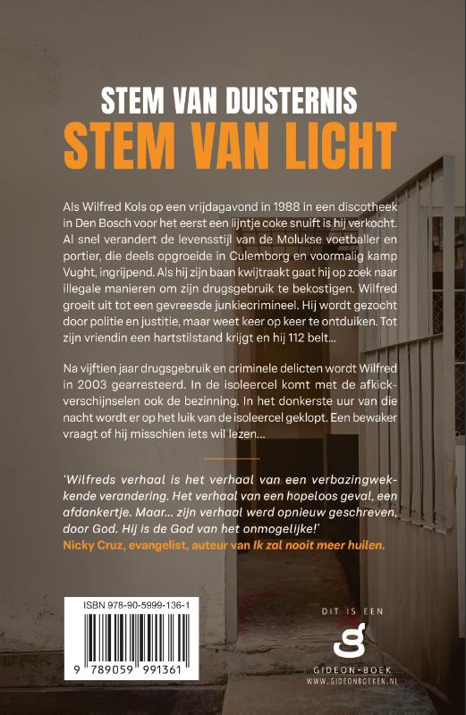 Achterkant van Stem van duisternis, stem van licht