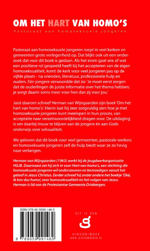 Achterkant van Om het hart van homo's