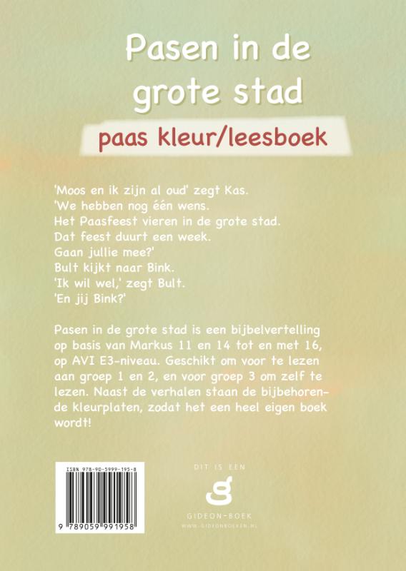 Achterkant van Pasen in de grote stad