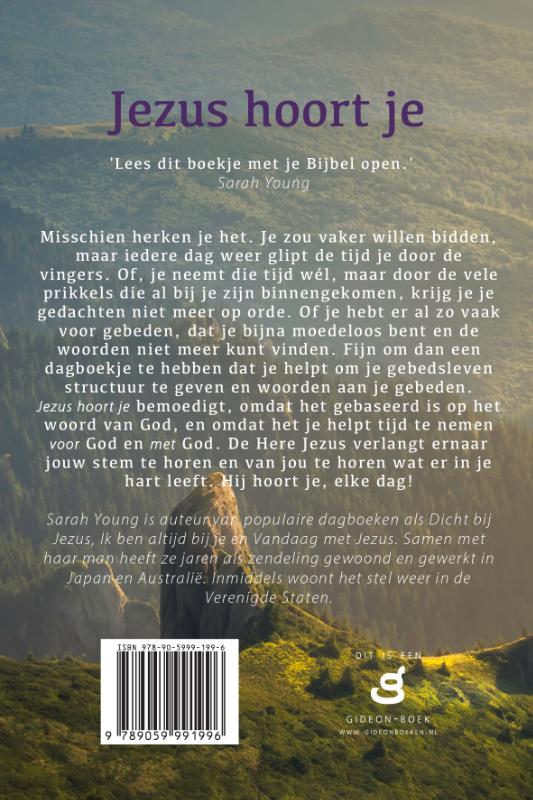 Achterkant van Jezus hoort je