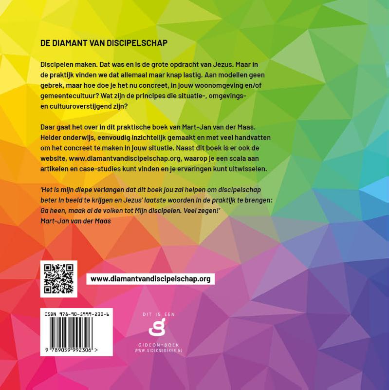 Achterkant van Diamant van discipelschap