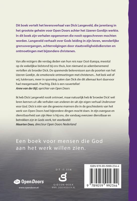 Achterkant van Undercover voor God