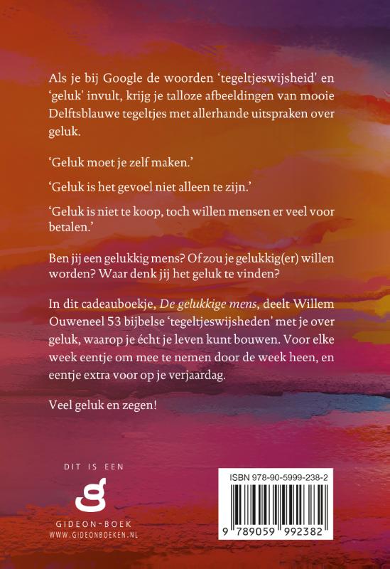Achterkant van De Gelukkige mens
